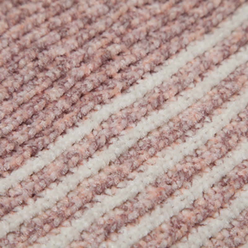 Olivenorma gestreifter Strickpulloverschal - image 22