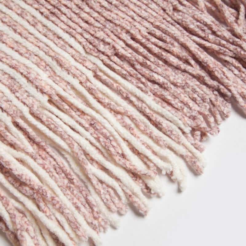Olivenorma gestreifter Strickpulloverschal - image 21