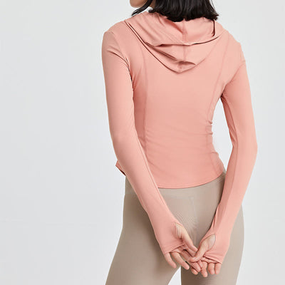 Olivenorma Langarm-Workout-Tops mit Reißverschluss, Yoga-Tops, Hoodies, Jacke - image 15