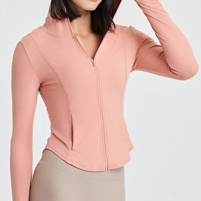 Olivenorma Langarm-Workout-Tops mit Reißverschluss, Yoga-Tops, Hoodies, Jacke - image 16