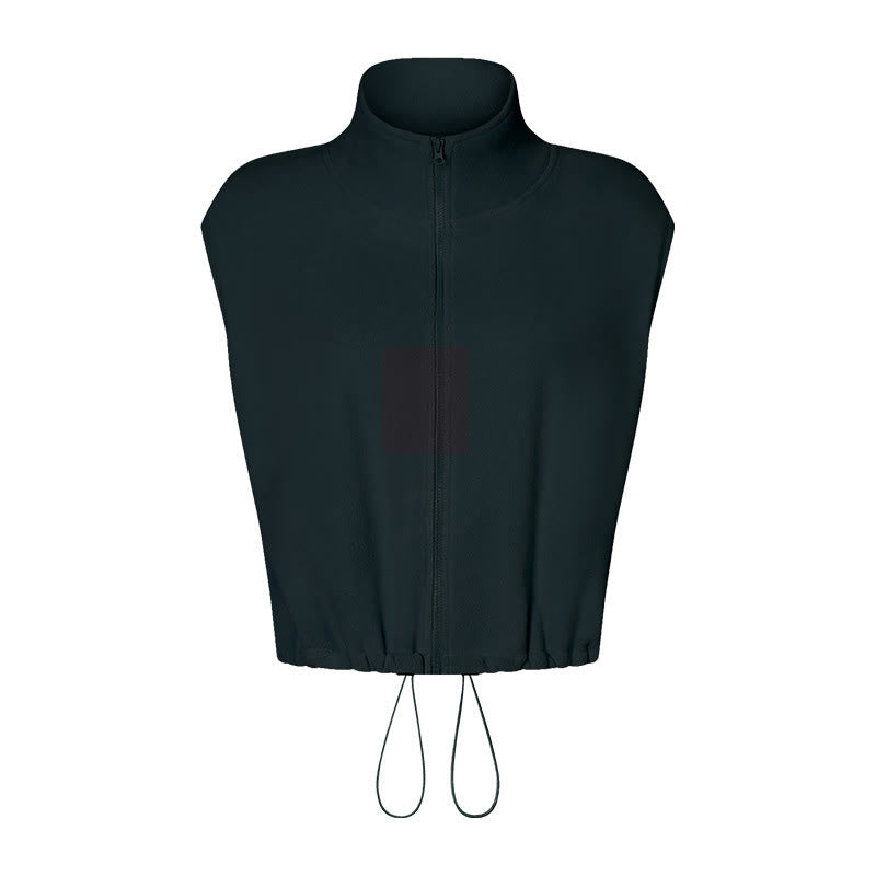 Olivenorma Ärmellose Jacke mit durchgehendem Reißverschluss für Workout, Yoga, Aktivjacke, Weste, sportliche Hoodies - image 16