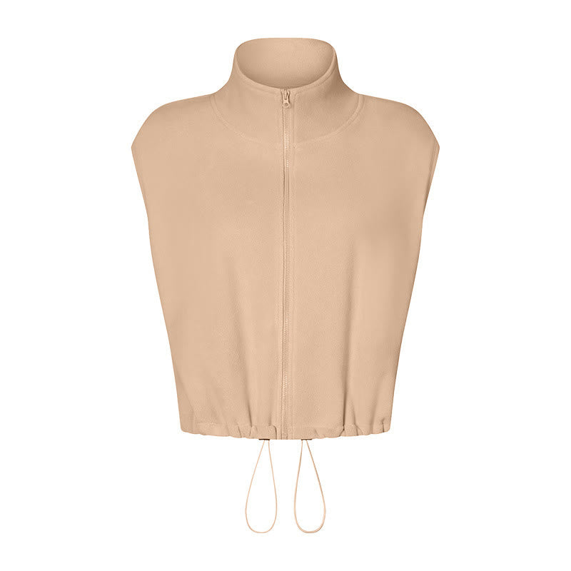 Olivenorma Ärmellose Jacke mit durchgehendem Reißverschluss für Workout, Yoga, Aktivjacke, Weste, sportliche Hoodies - image 7