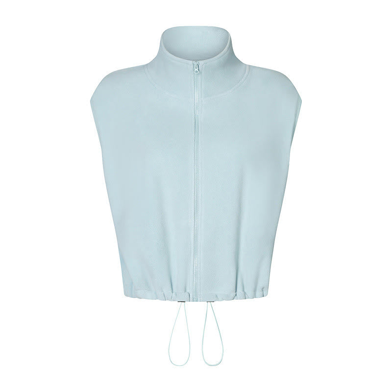 Olivenorma Ärmellose Jacke mit durchgehendem Reißverschluss für Workout, Yoga, Aktivjacke, Weste, sportliche Hoodies - image 1