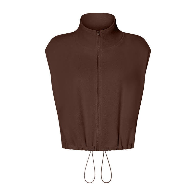 Olivenorma Ärmellose Jacke mit durchgehendem Reißverschluss für Workout, Yoga, Aktivjacke, Weste, sportliche Hoodies - image 12