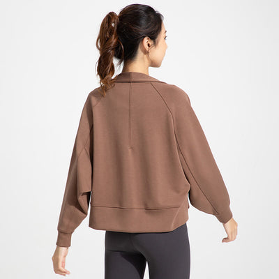 Olivenorma Langärmlige, weiche Jacke mit offener Vorderseite, Meditations- und Yoga-Oberteil, Strickjacke - image 2