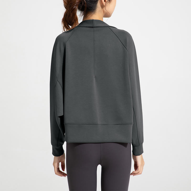 Olivenorma Langärmlige, weiche Jacke mit offener Vorderseite, Meditations- und Yoga-Oberteil, Strickjacke - image 10