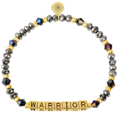 Olivenorma GIRL POWER Buchstabenwörter bedeutungsvolles Armband mit Perlen und Edelsteinen - KRIEGER (Hämatit) - image 20