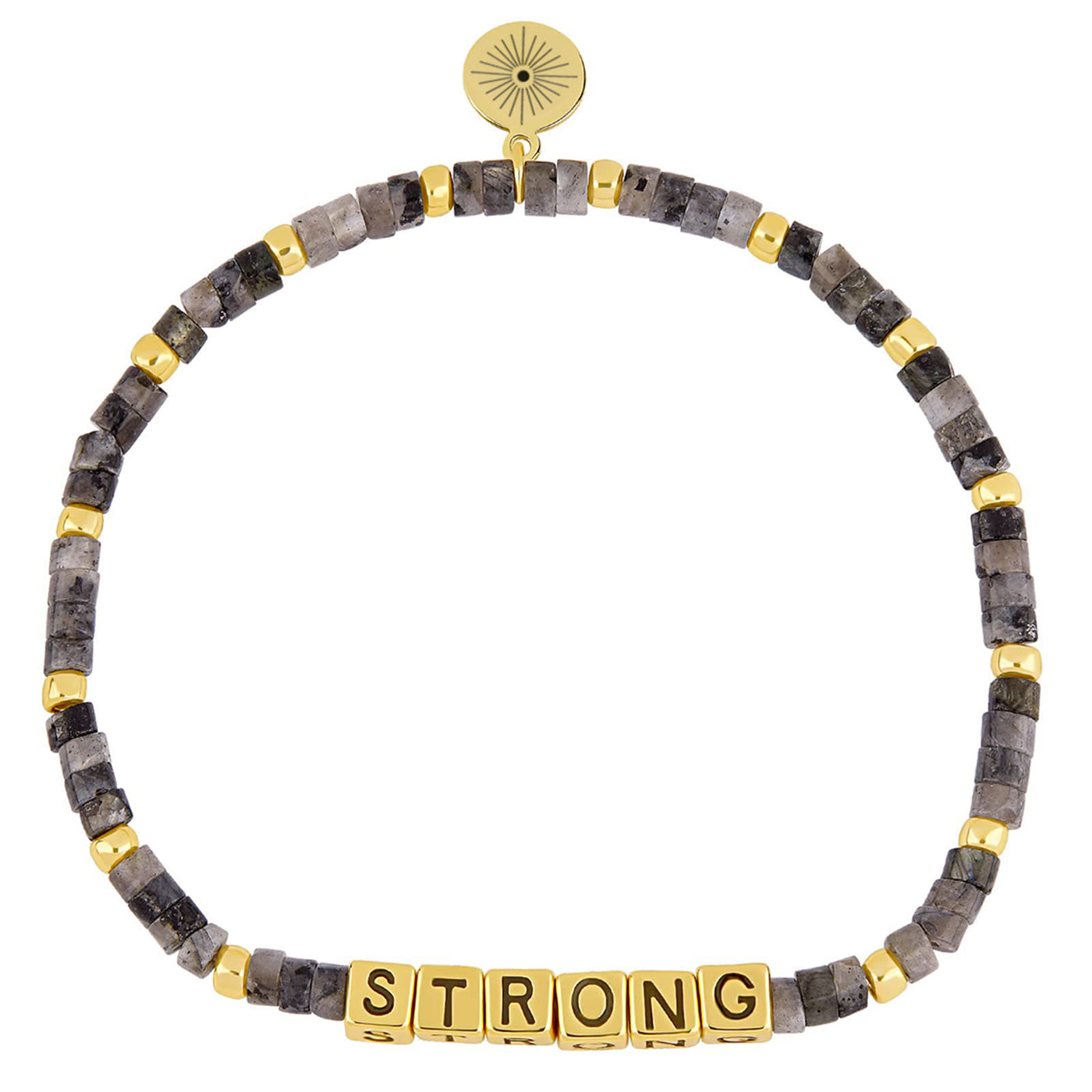 Olivenorma GIRL POWER Buchstabenwörter bedeutungsvolles Armband mit Perlen und Edelsteinen - STARK (Labradorit) - image 16