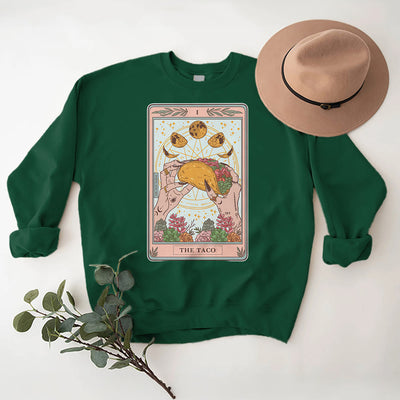 Olivenorma THE TACO – Lustiges Tarotkarten-Sweatshirt aus Fleece, lockeres Sweatshirt - image 16