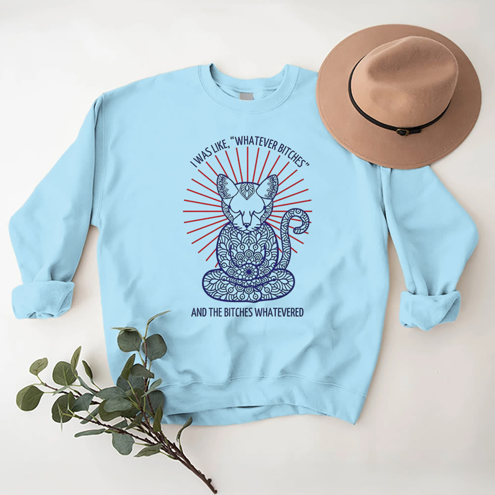 Olivenorma WHATEVER BIT*HES Meditation Inspiritual Langarm-Sweatshirt mit Rundhalsausschnitt - image 16