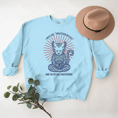 Olivenorma WHATEVER BIT*HES Meditation Inspiritual Langarm-Sweatshirt mit Rundhalsausschnitt - image 16