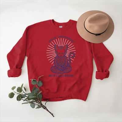 Olivenorma WHATEVER BIT*HES Meditation Inspiritual Langarm-Sweatshirt mit Rundhalsausschnitt - image 12