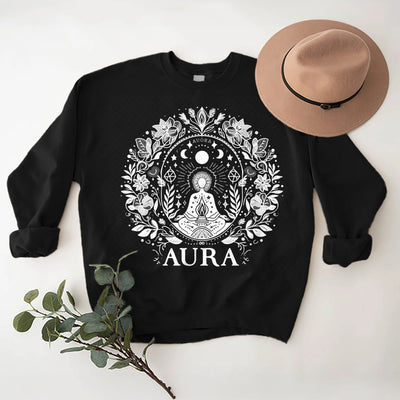 Olivenorma AURA Meditations-Sweatshirt, langärmelig, Fleece, Rundhalsausschnitt - image 14