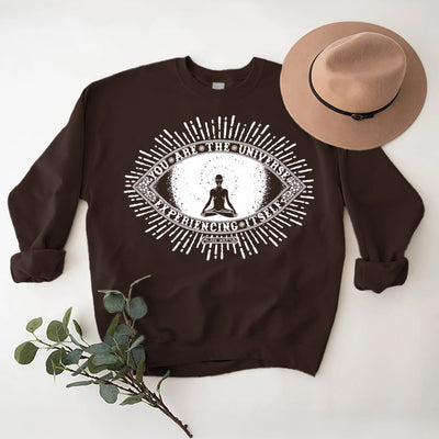 Olivenorma DU BIST DAS UNIVERSUM... Motto Inspiritual Fleece Sweatshirt - image 10