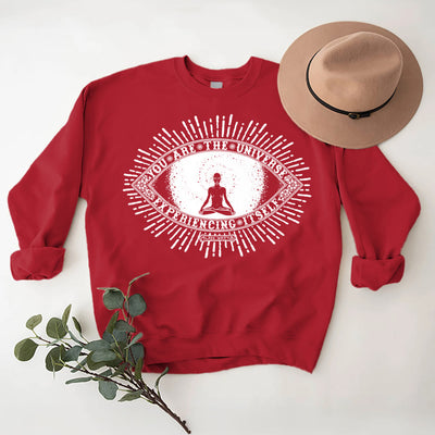 Olivenorma DU BIST DAS UNIVERSUM... Motto Inspiritual Fleece Sweatshirt - image 12