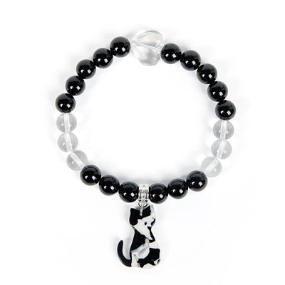 Olivenorma Guardian Tuxedo Cat Edelsteinarmband - image 4