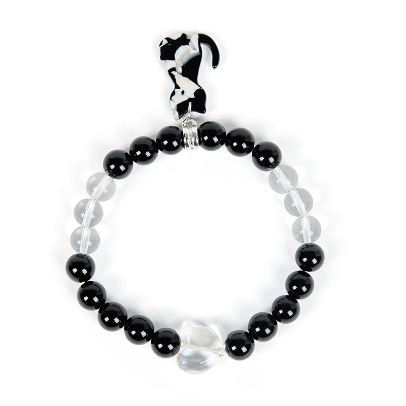 Olivenorma Guardian Tuxedo Cat Edelsteinarmband - image 6
