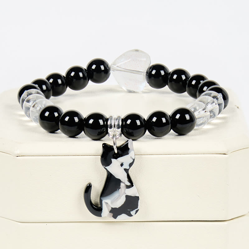 Olivenorma Guardian Tuxedo Cat Edelsteinarmband - image 3