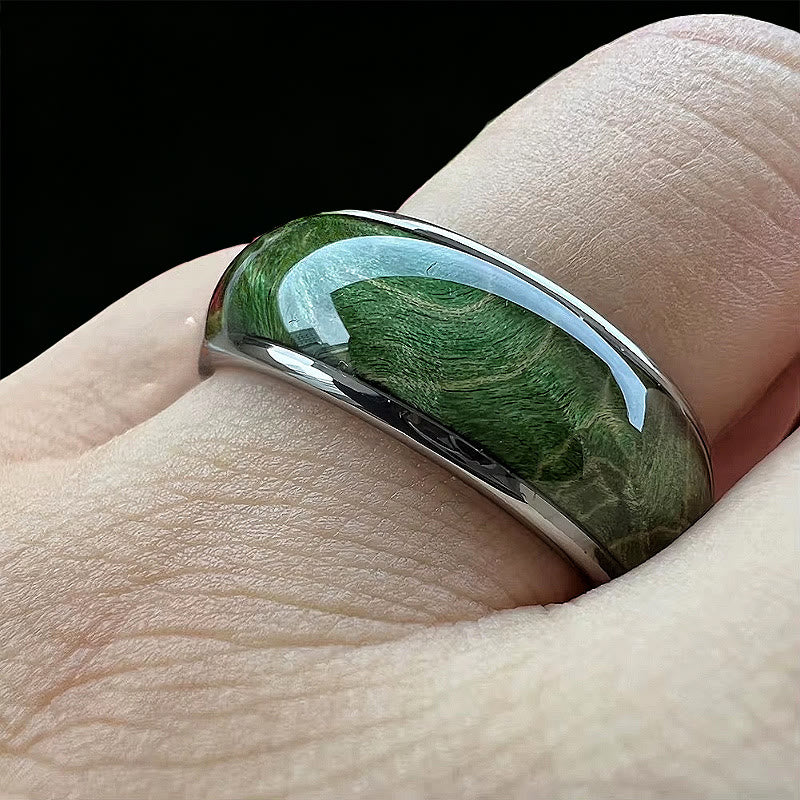 Olivenorma Verdant Canopy Serpentinit-Ring - image 1