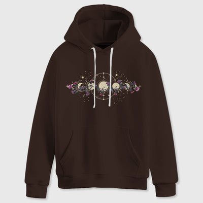 Olivenorma Mystical Moon Phase Raven Floral Fleece Kapuzenpullover Tops Lose Hoodies - image 13