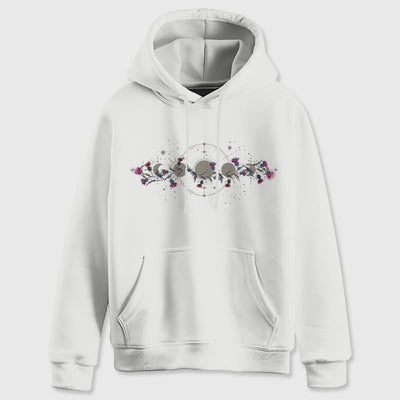 Olivenorma Mystical Moon Phase Raven Floral Fleece Kapuzenpullover Tops Lose Hoodies - image 7