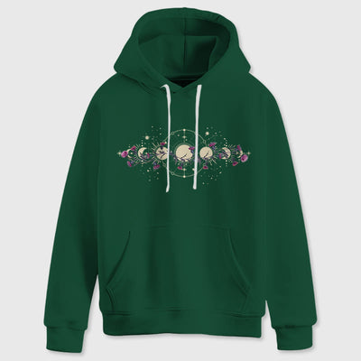 Olivenorma Mystical Moon Phase Raven Floral Fleece Kapuzenpullover Tops Lose Hoodies - image 22