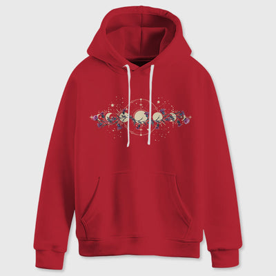 Olivenorma Mystical Moon Phase Raven Floral Fleece Kapuzenpullover Tops Lose Hoodies - image 19