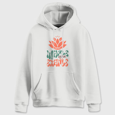 Olivenorma INHALE & EXHALE Lotus Yoga Meditation Fleecepullover Unisex Langarm Hoodies - image 1
