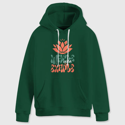Olivenorma INHALE & EXHALE Lotus Yoga Meditation Fleecepullover Unisex Langarm Hoodies - image 15