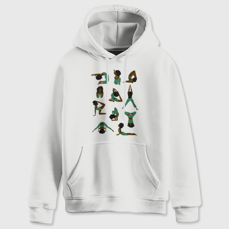 Olivenorma Yoga-Posen Übergroße Sweatshirts Outfits Fleecepullover Tops Hoodies - image 7