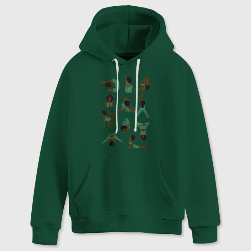Olivenorma Yoga-Posen Übergroße Sweatshirts Outfits Fleecepullover Tops Hoodies - image 17