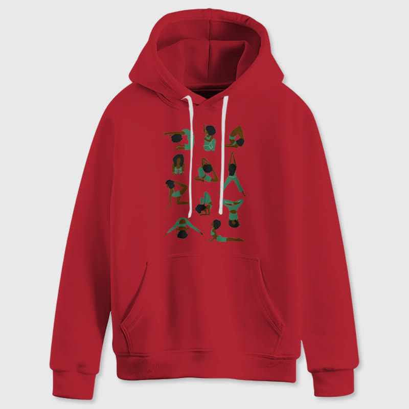 Olivenorma Yoga-Posen Übergroße Sweatshirts Outfits Fleecepullover Tops Hoodies - image 15