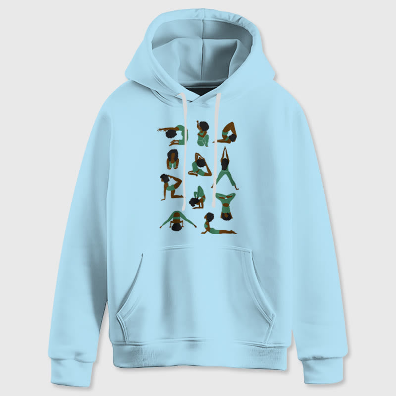 Olivenorma Yoga-Posen Übergroße Sweatshirts Outfits Fleecepullover Tops Hoodies - image 1