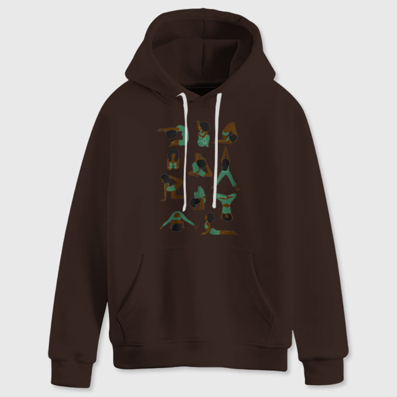 Olivenorma Yoga-Posen Übergroße Sweatshirts Outfits Fleecepullover Tops Hoodies - image 11
