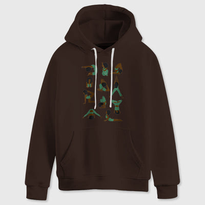 Olivenorma Yoga-Posen Übergroße Sweatshirts Outfits Fleecepullover Tops Hoodies - image 11