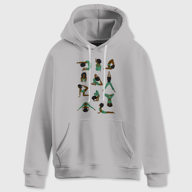 Olivenorma Yoga-Posen Übergroße Sweatshirts Outfits Fleecepullover Tops Hoodies - image 9