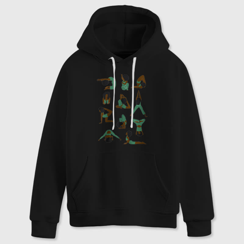 Olivenorma Yoga-Posen Übergroße Sweatshirts Outfits Fleecepullover Tops Hoodies - image 5