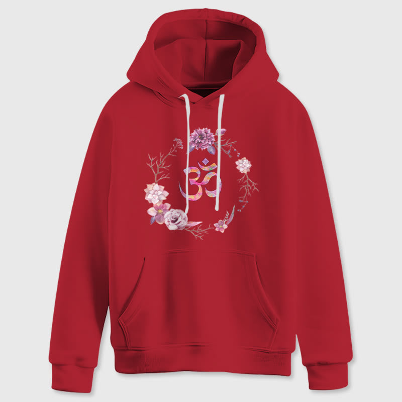 Olivenorma OM Symbol Blumen Inspirierende Pullover Fleece Top Lässige Yoga Hoodies - image 14