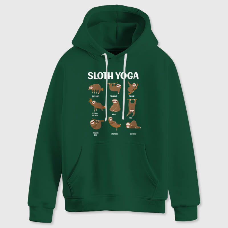 Olivenorma Lustige Faultier-Yoga-Posen Meditation Yoga Sweatshirts Fleece Hoodies - image 1