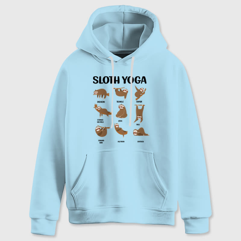 Olivenorma Lustige Faultier-Yoga-Posen Meditation Yoga Sweatshirts Fleece Hoodies - image 17
