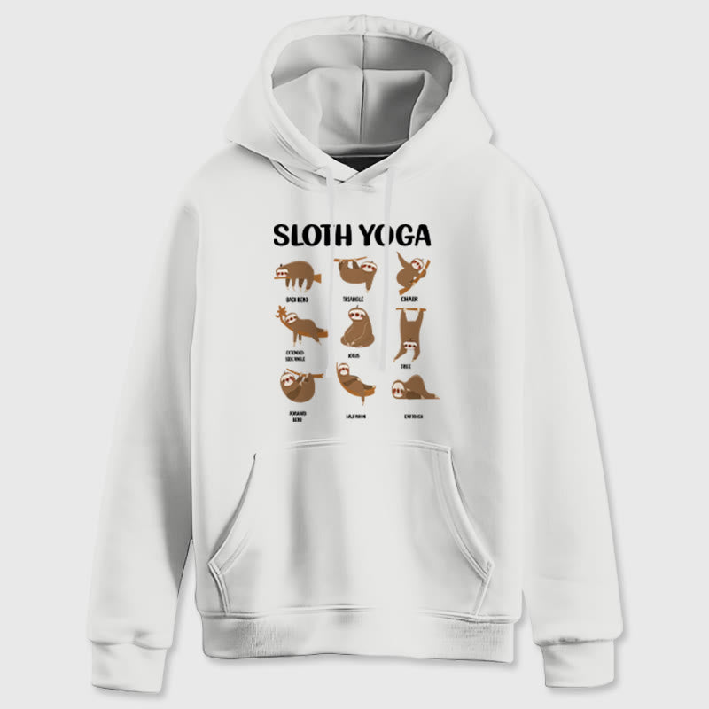Olivenorma Lustige Faultier-Yoga-Posen Meditation Yoga Sweatshirts Fleece Hoodies - image 7