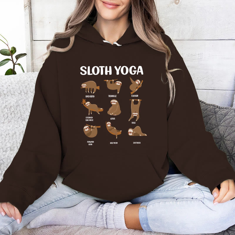 Olivenorma Lustige Faultier-Yoga-Posen Meditation Yoga Sweatshirts Fleece Hoodies - image 11