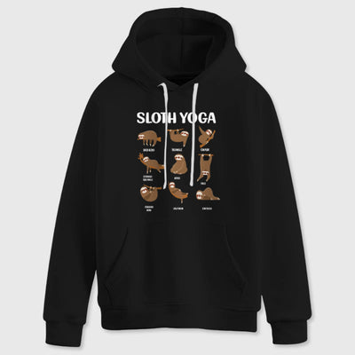 Olivenorma Lustige Faultier-Yoga-Posen Meditation Yoga Sweatshirts Fleece Hoodies - image 5