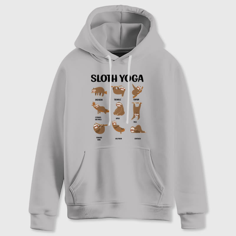 Olivenorma Lustige Faultier-Yoga-Posen Meditation Yoga Sweatshirts Fleece Hoodies - image 9
