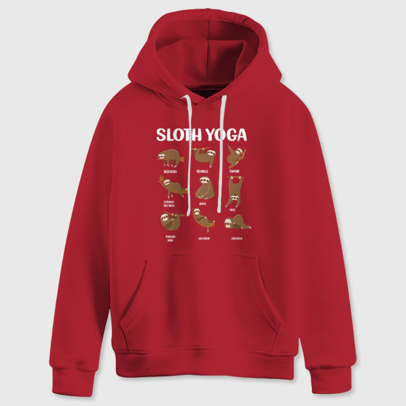 Olivenorma Lustige Faultier-Yoga-Posen Meditation Yoga Sweatshirts Fleece Hoodies - image 15