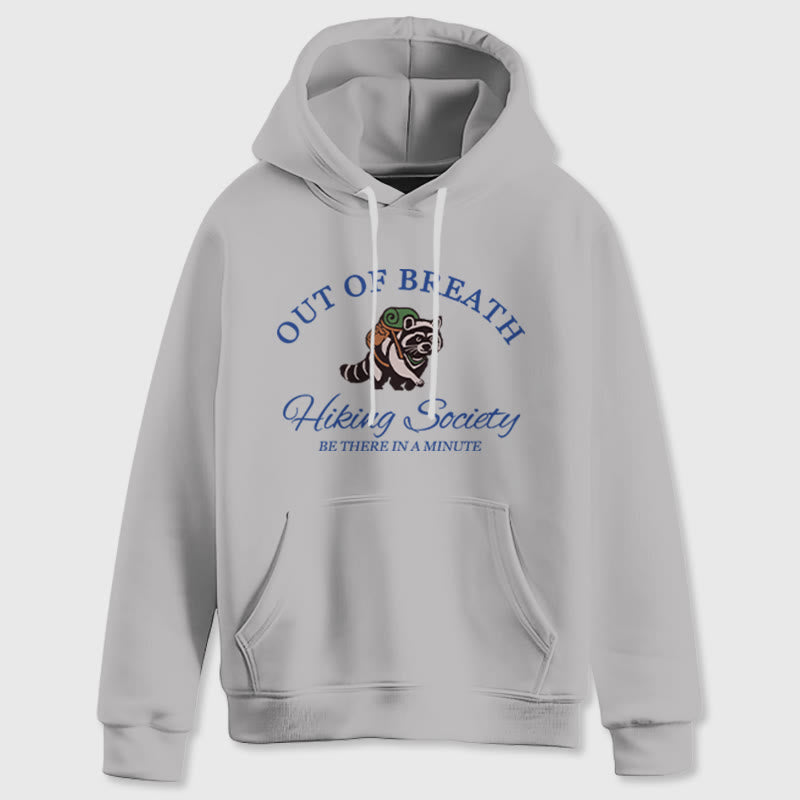 Olivenorma OUT OF BREATH Waschbär-Heilpullover, Unisex-Fleece-Oberteile, lockere Passform, Hoodies - image 1