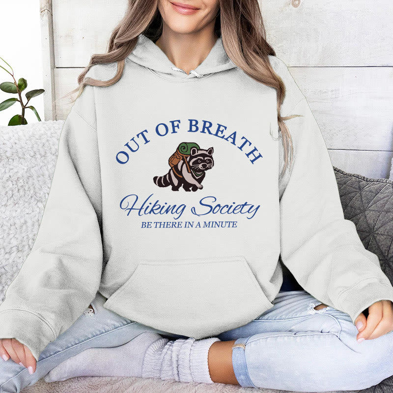 Olivenorma OUT OF BREATH Waschbär-Heilpullover, Unisex-Fleece-Oberteile, lockere Passform, Hoodies - Weiß - 2XL - image 6