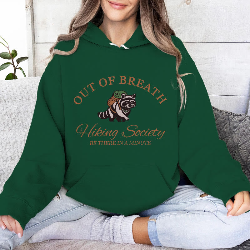 Olivenorma OUT OF BREATH Waschbär-Heilpullover, Unisex-Fleece-Oberteile, lockere Passform, Hoodies - Grün - 2XL - image 14