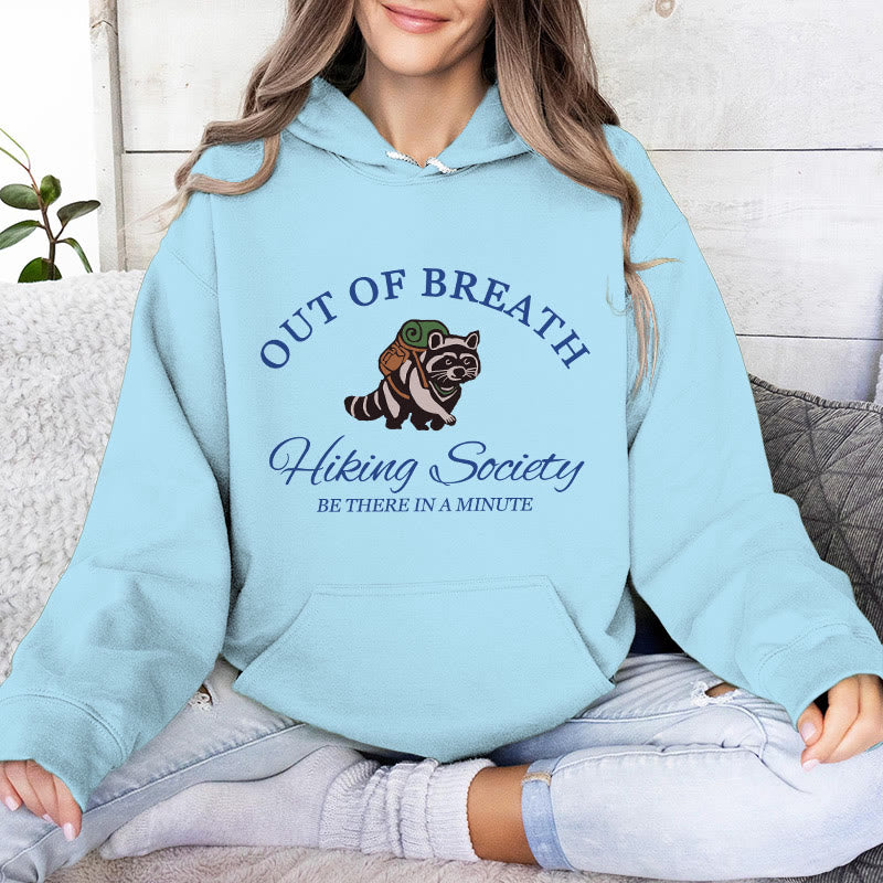 Olivenorma OUT OF BREATH Waschbär-Heilpullover, Unisex-Fleece-Oberteile, lockere Passform, Hoodies - Blau - 2XL - image 16
