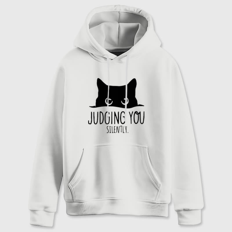 Olivenorma JUDGING YOU SILENTLY Süßes Kätzchen, lockere Passform, Sweatshirts für Damen und Herren, Hoodies - image 5